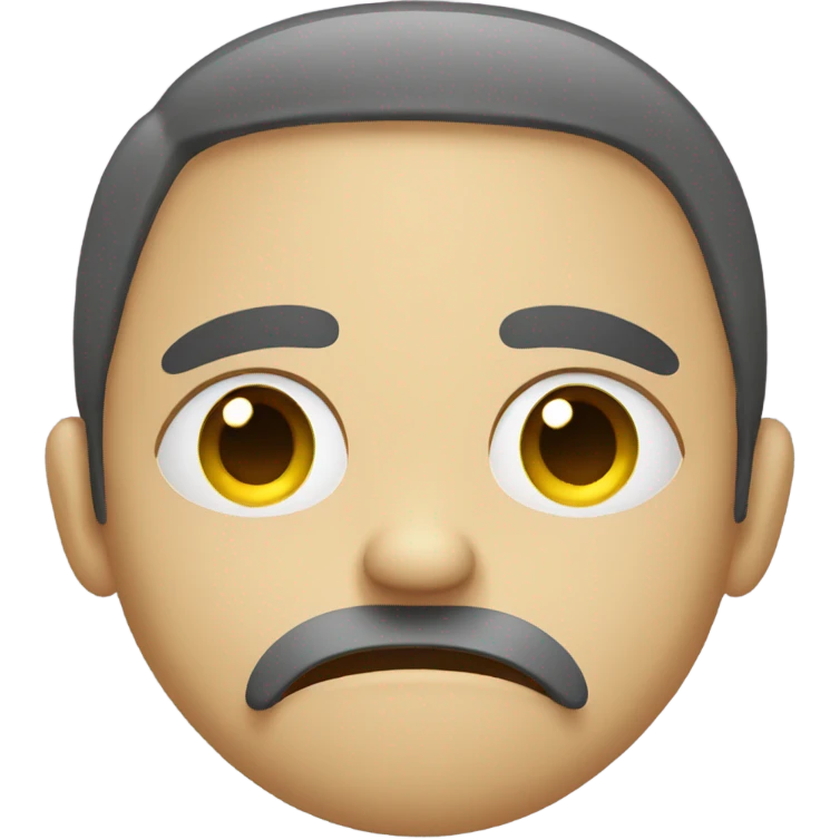 Sad face emoji