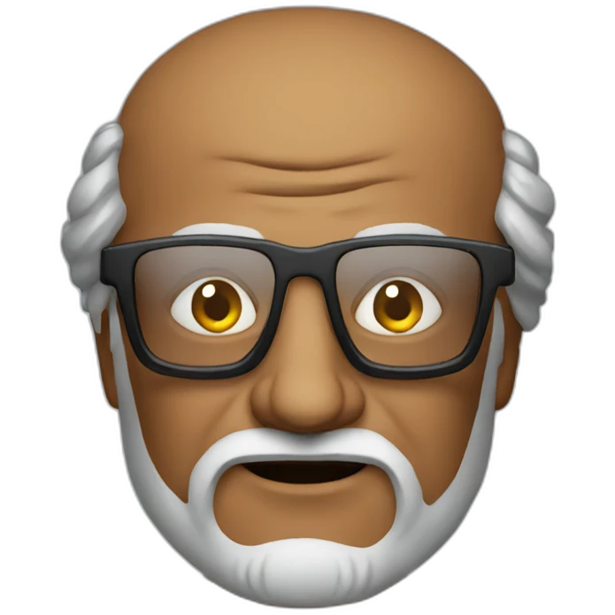 rajini with glass emoji