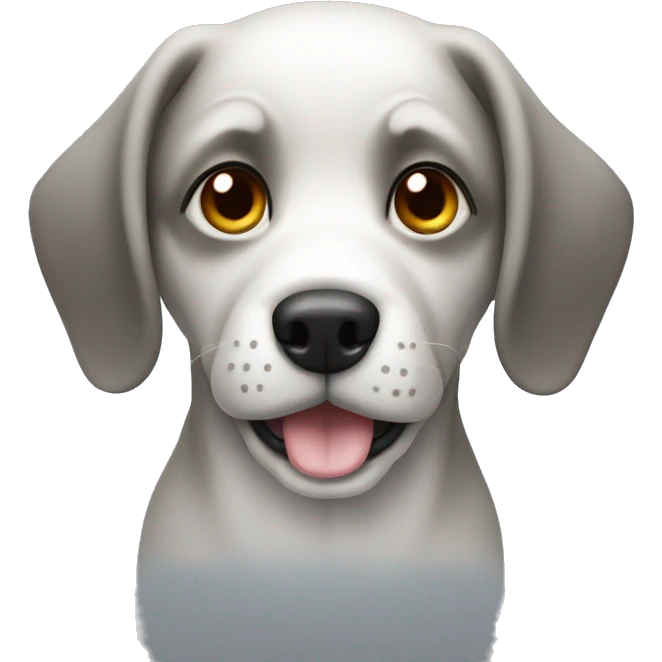 Dog in mqn ghost emoji