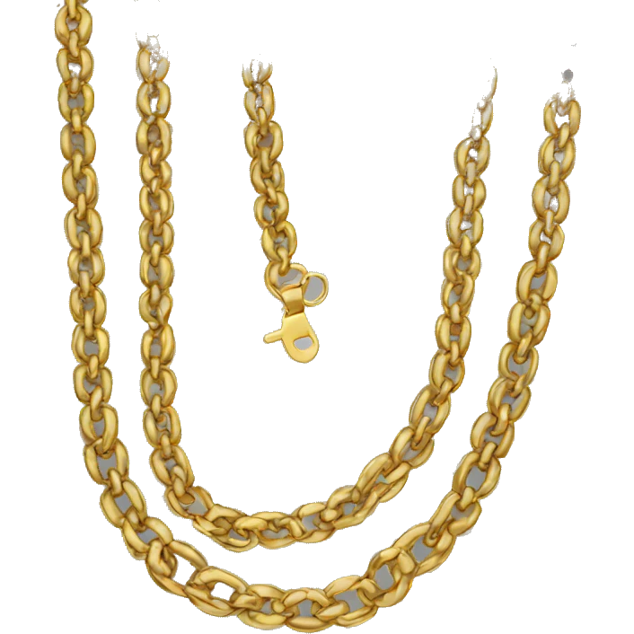 GOLD NECKLACE CHAIN  emoji