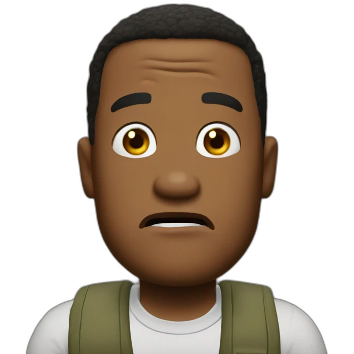 Surprised Carl Johnson emoji