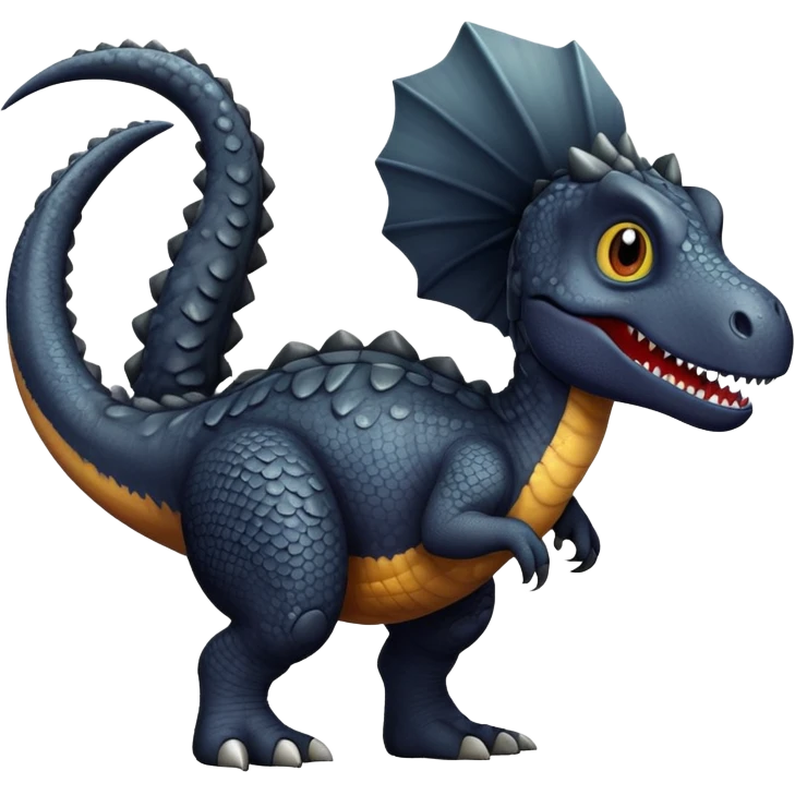 create a black dinosaur emoji