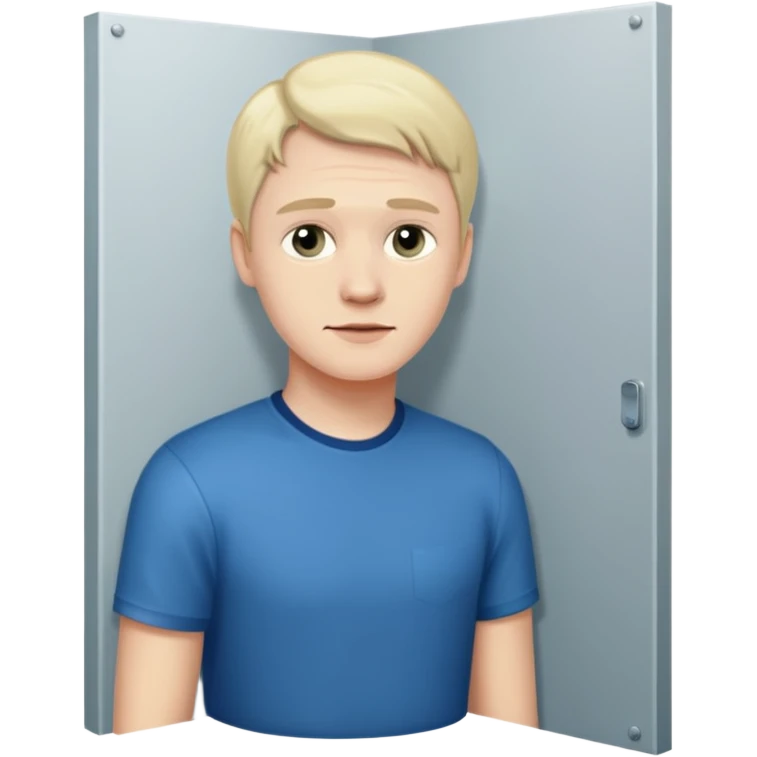 Can u make a photo of Danial Larson standing in the corner emoji