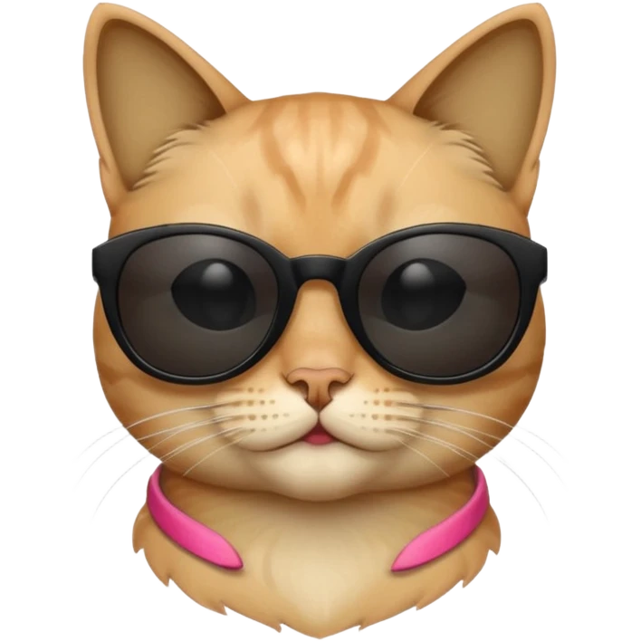 EMOJI GATO CON LENTES NEGRO DE SOL emoji