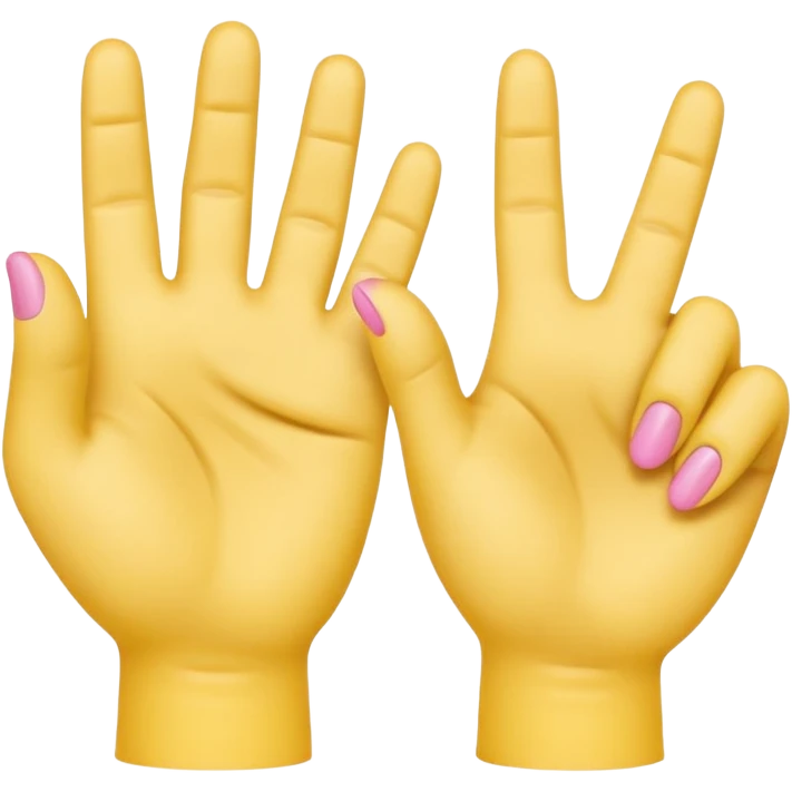 2 in the pink 1 in the stink yellow hand emoji emoji