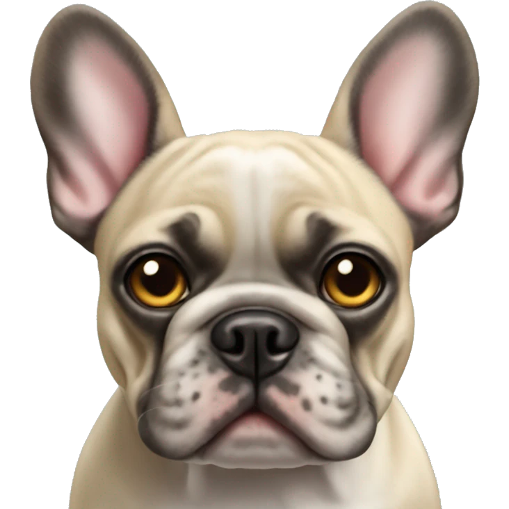 French bulldog in a tootoo emoji