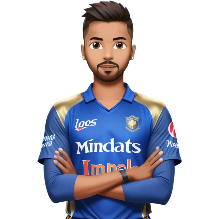 Hardik Pandya in Mumbai Indians IPL 2025 team emoji