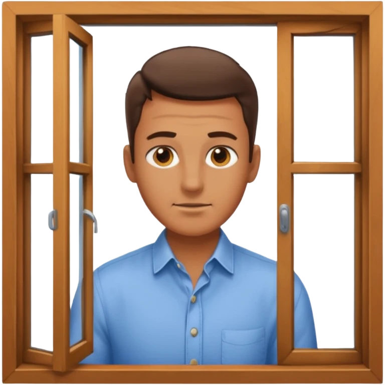 man in the window emoji