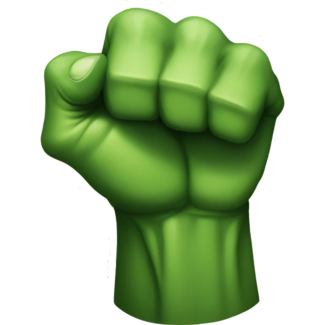 Hulk fist emoji