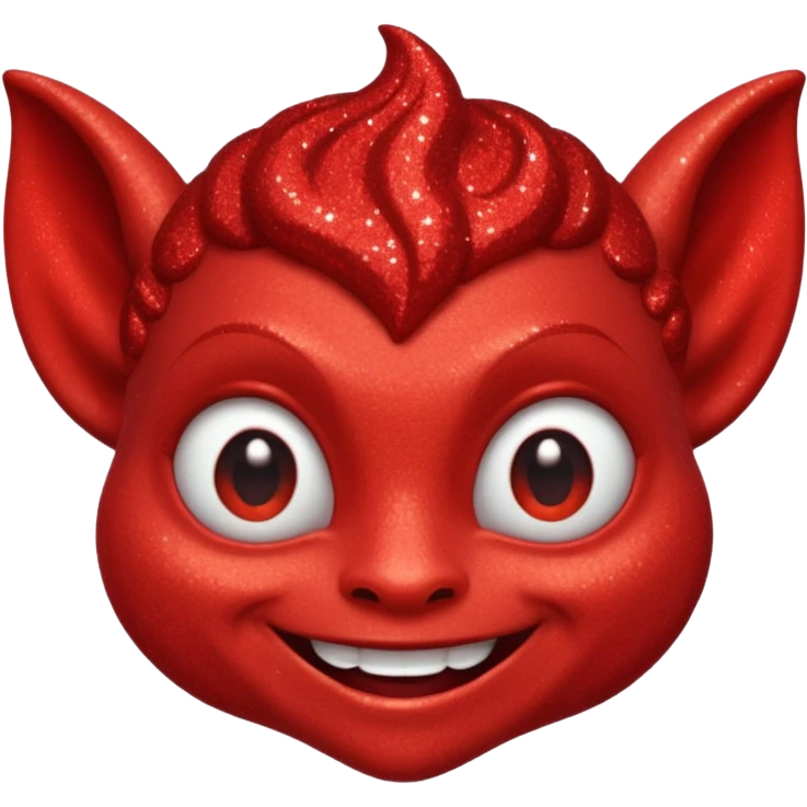 red glitter imp emoji