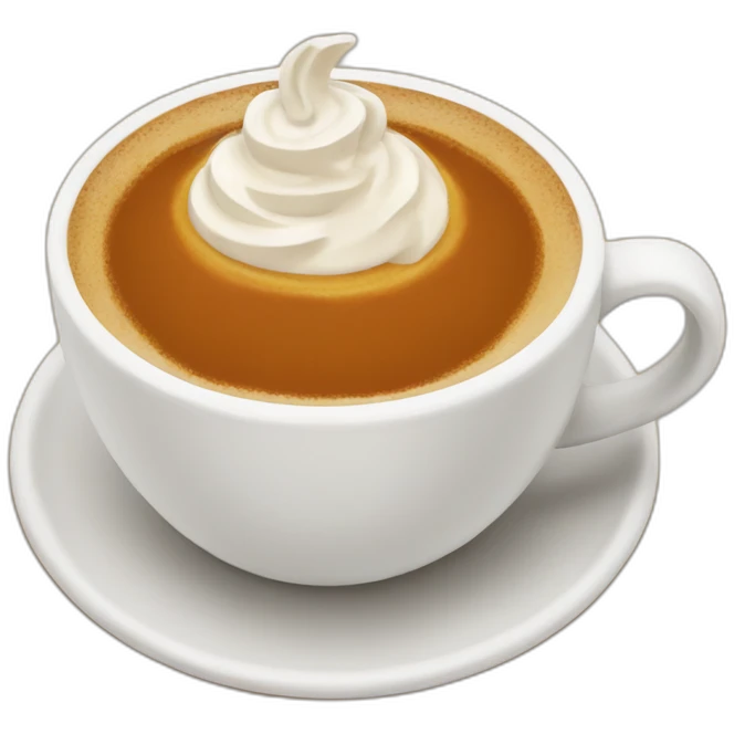 Pumpkin latte emoji