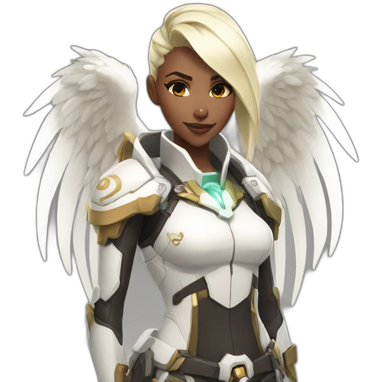 White Mercy overwatch emoji