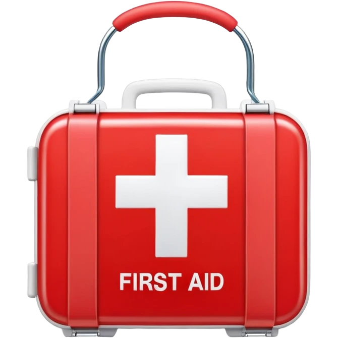 red first aid kit with white cross emoji