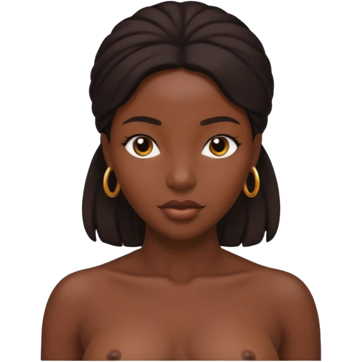 Naked black woman emoji