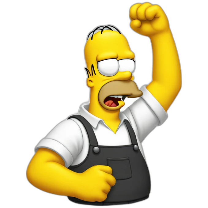 Homer simpson dab emoji
