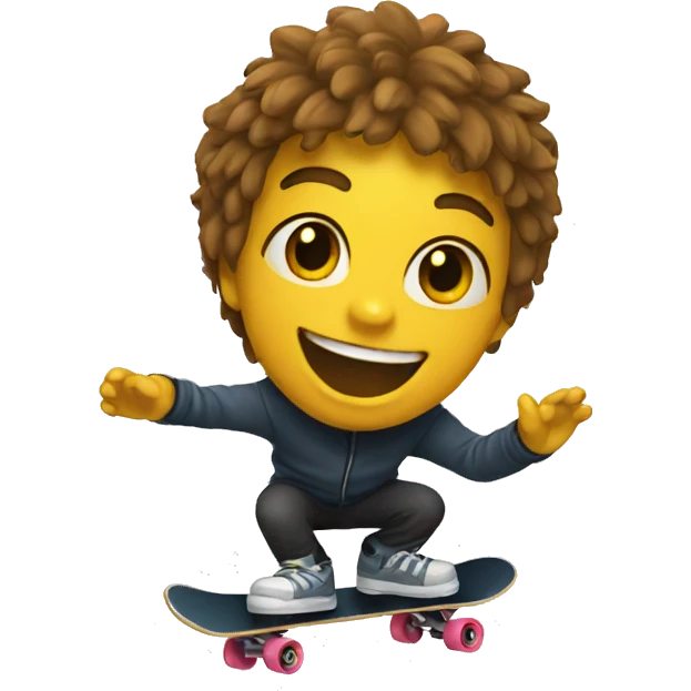 Chat qui fait du skate emoji