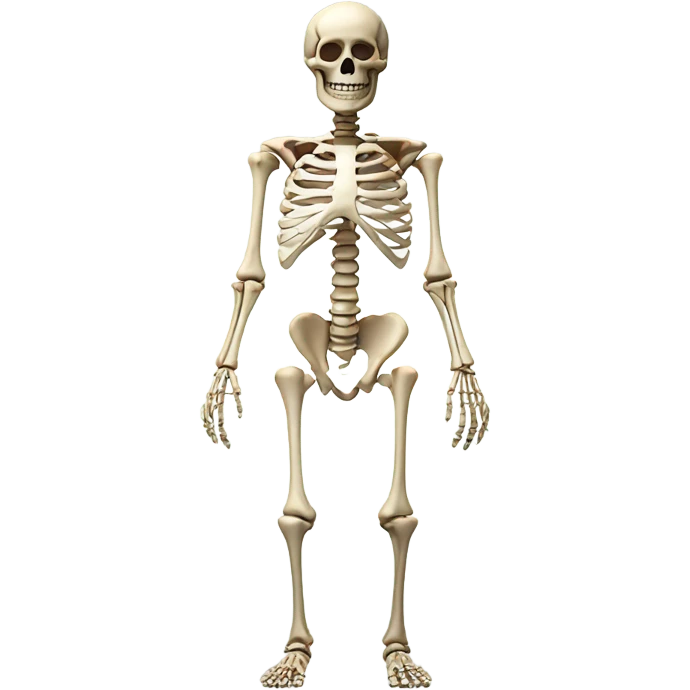 medical, skeleton emoji