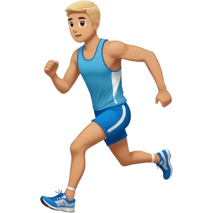 man running to the right, full body emoji