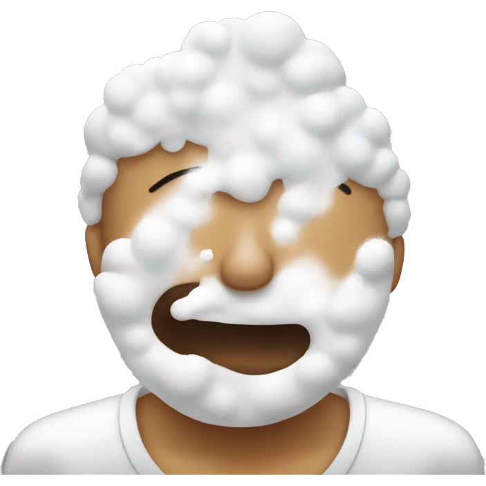Nose smelling powdered sugar  emoji
