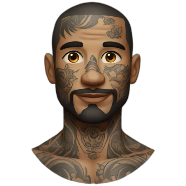 tattooed man emoji