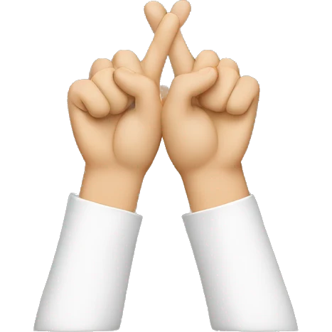 Hands making a U with thumbs emoji