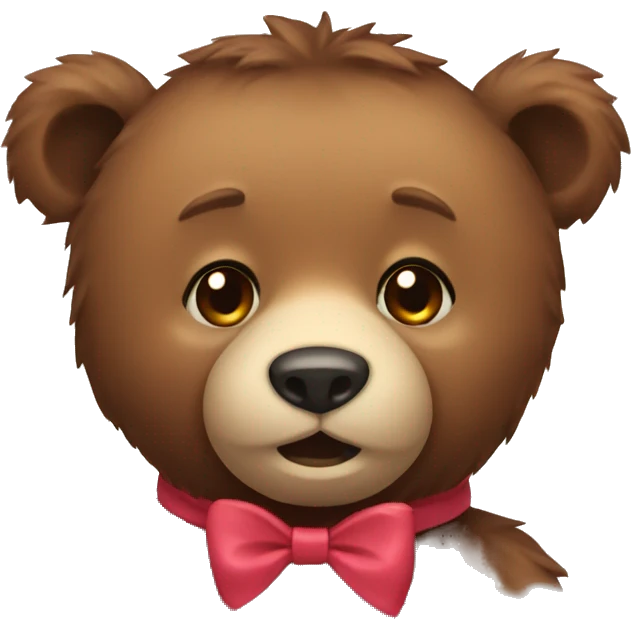 bear with bow  emoji