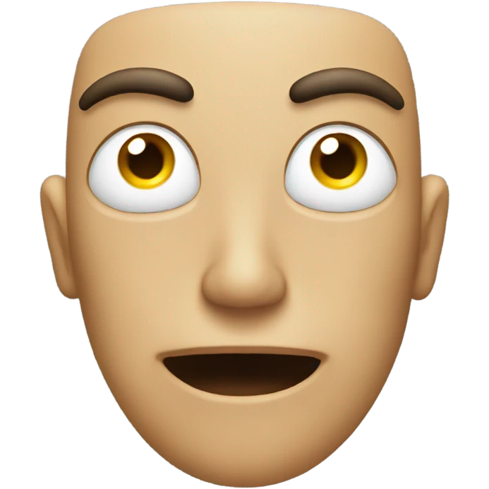 One eye wide one eye squinting emoji