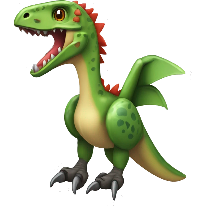 Feathered dinosaur bird velociraptor Flygon Nargacuga fakémon emoji