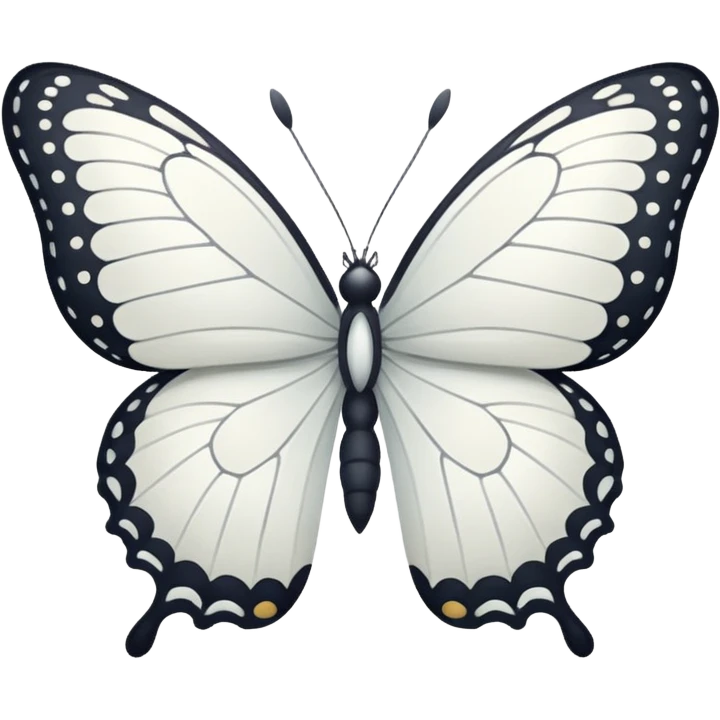 white butterfly emoji