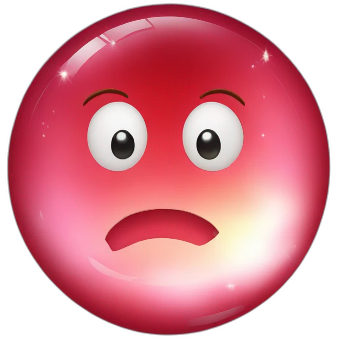 red crystal ball emoji