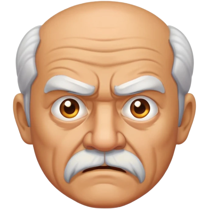 old angry man with facial hair emoji