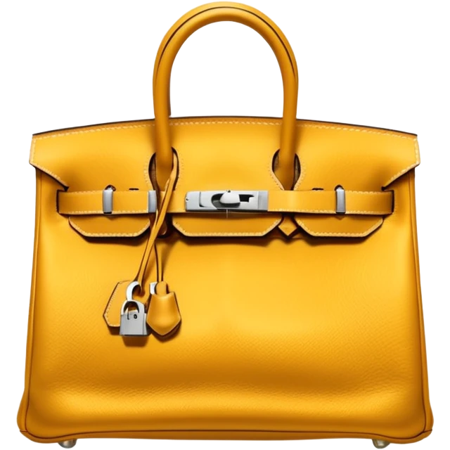 hermes birkin gold color bag emoji