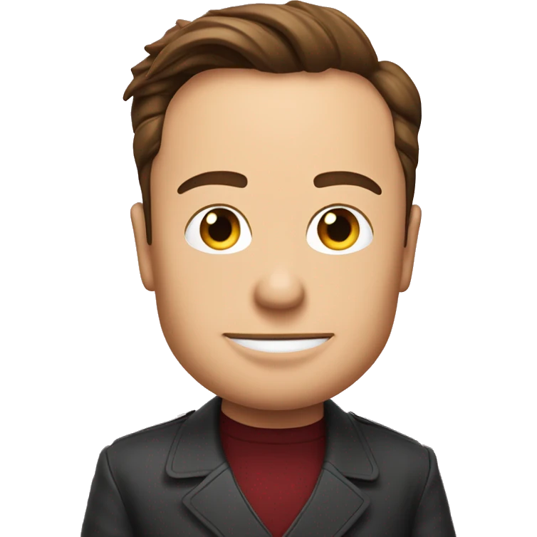 Elon Musk mit Blume im Haar  emoji