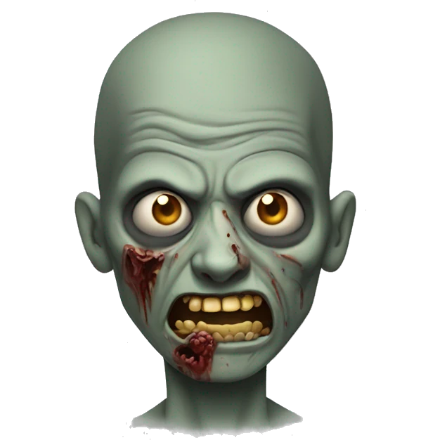 gözsüz zombie emoji