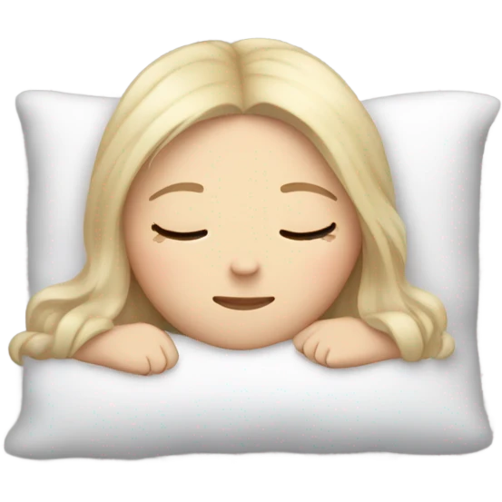 white girl sleeping emoji