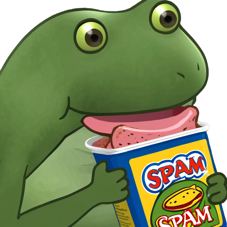 eating SPAM  emoji