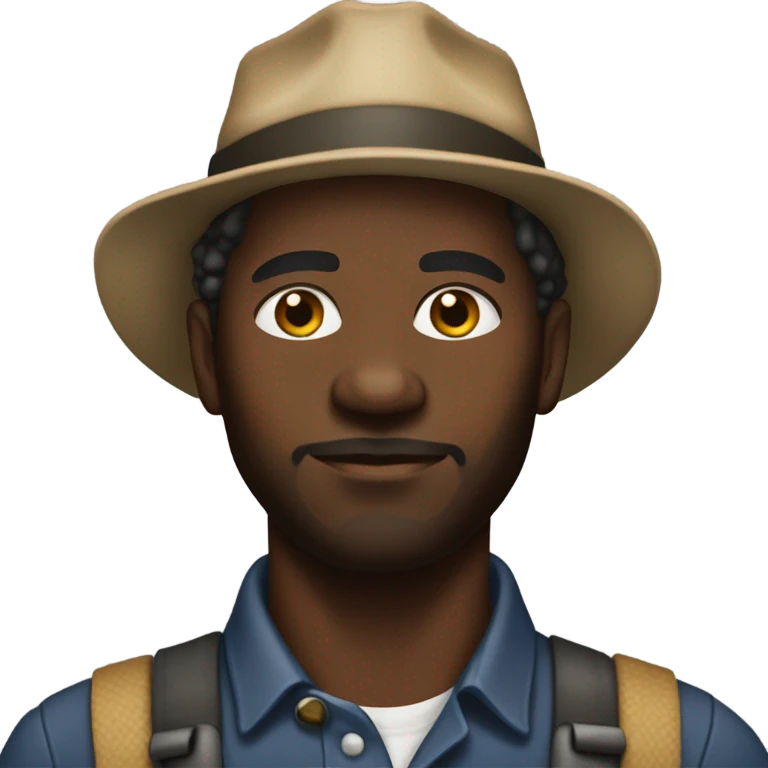 black guy plantation worker late 30s emoji
