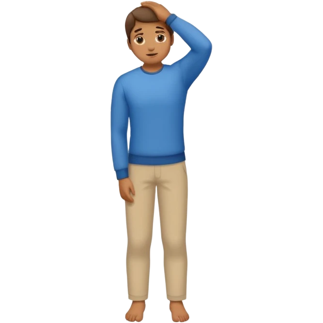 Person bowing with arm across waist emoji