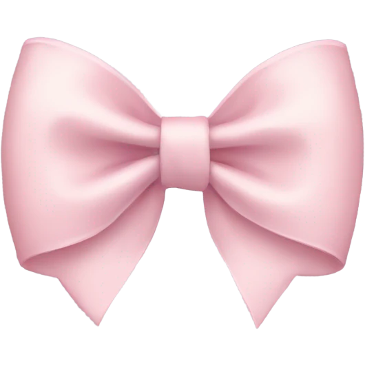 Pale Pink bow emoji