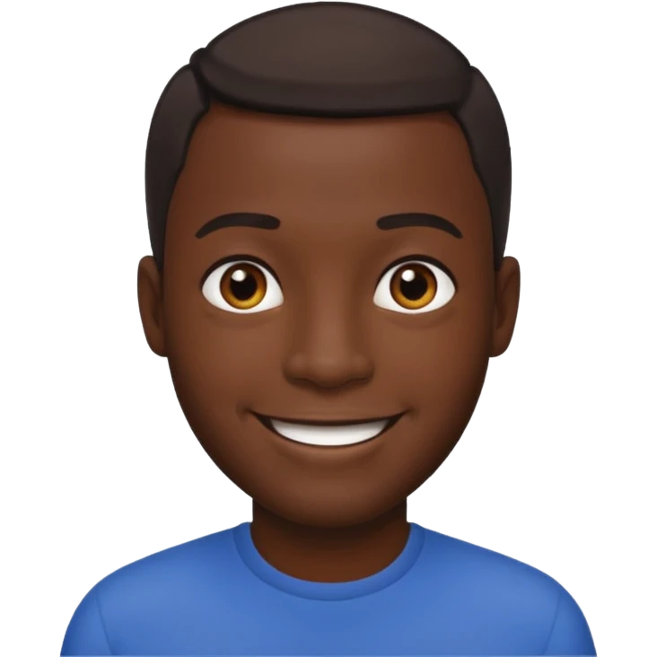 very dark skin black man emoji
