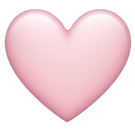 light pink heart emoji