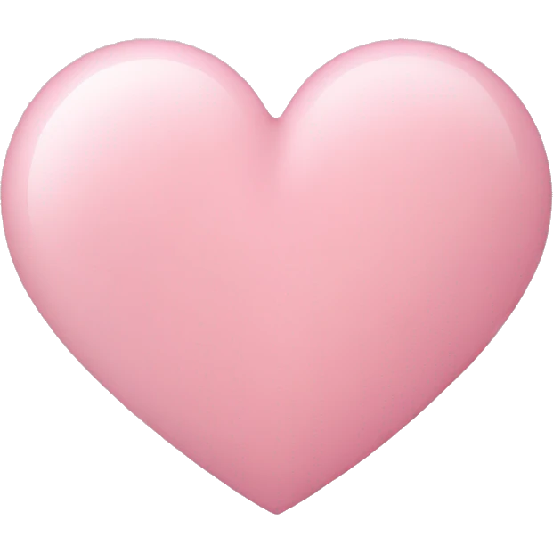Light pink heart  emoji