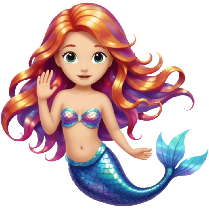 a sirena out of water emoji