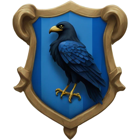 The ravenclaw house crest  emoji