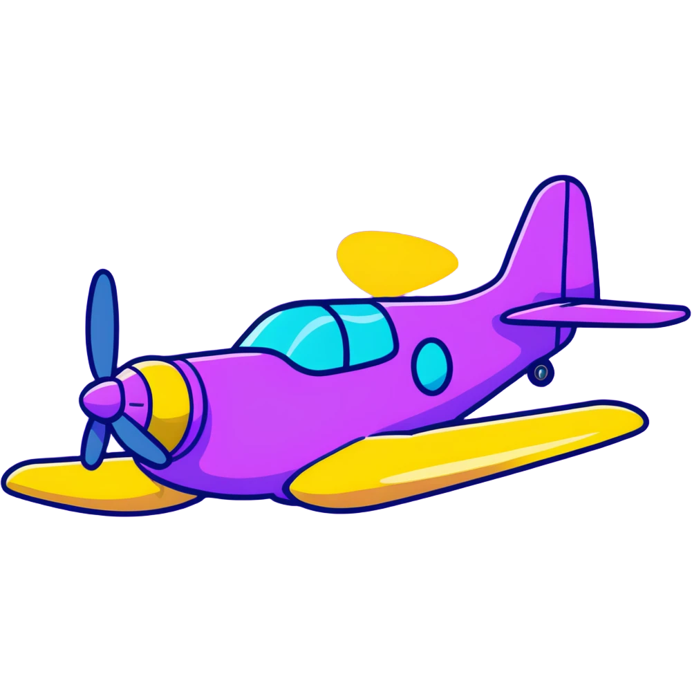 yellow propeller plane emoji