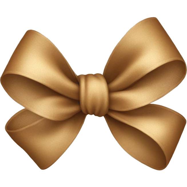 Light Brown bow  emoji