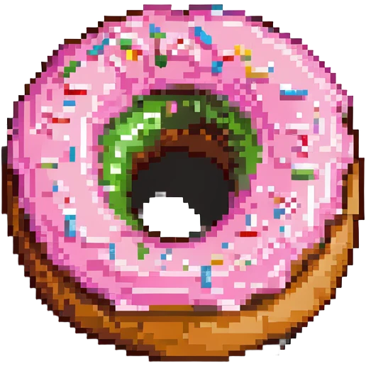 Donut with pink glaze emoji