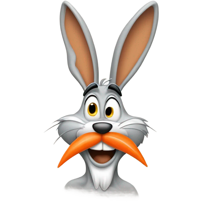 Buggs Bunny vomiting emoji