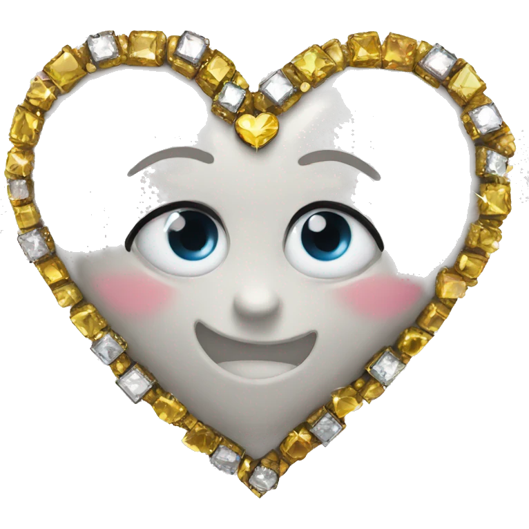 heart with bling emoji