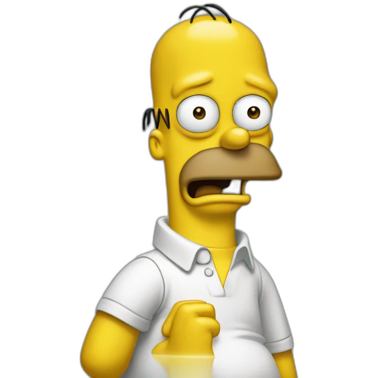 Homer simson looks bad emoji